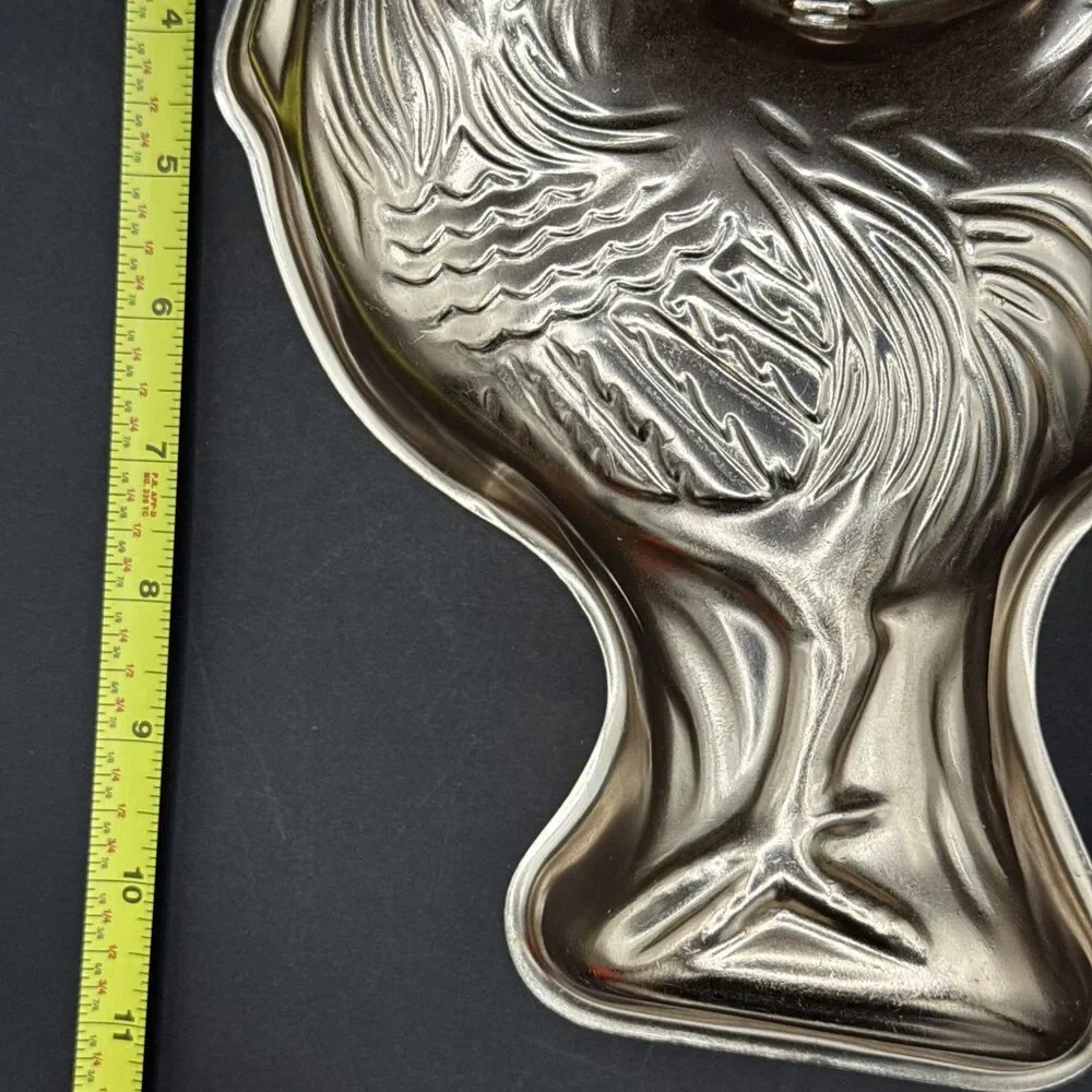 Vtg. 70's Copper Rooster Jello Mold Wall Hanging Decor Country Farmhouse Cottage